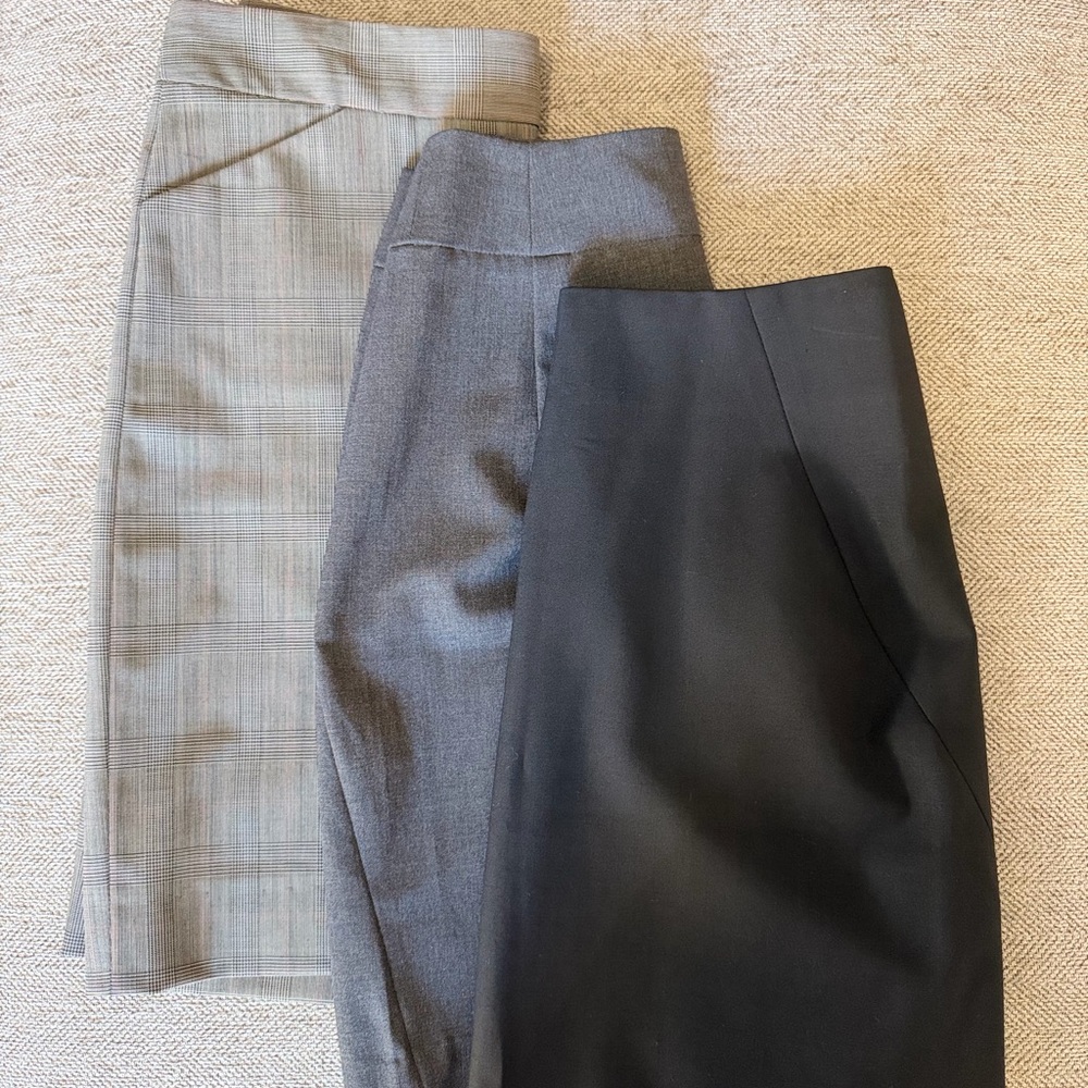 Theory Women's Pencil Skirt Trio - Black, Gray, Plaid
